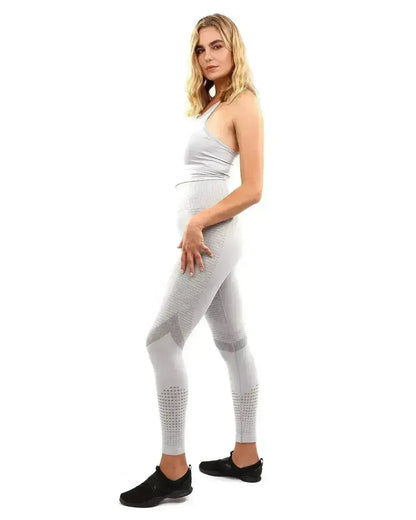 Helia Seamless Leggings &amp; Sports Bra Set - Grey