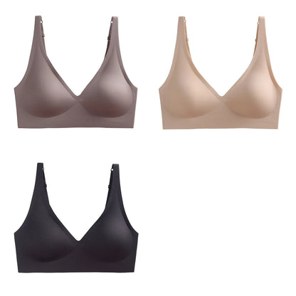 3Pcs/Set Seamless Bras Wire Free Brassiere Women Underwear Female Sexy Lingerie Plunge Underwear &amp; Sleepwears Intimates