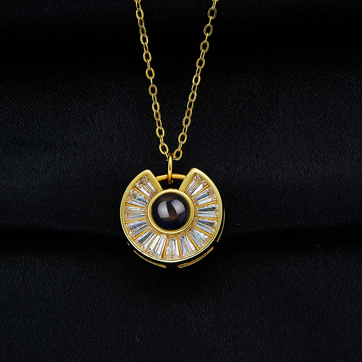 Custom Photo Necklace Flower Necklace Valentine&