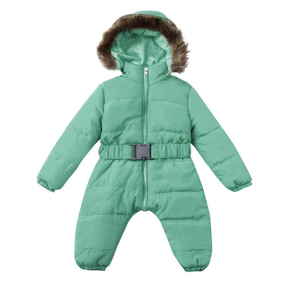 Winter Clothes For Infant Baby Hooded Warm Thick Snowsuit Jumpsuit Romper for Boys and Girls  Style