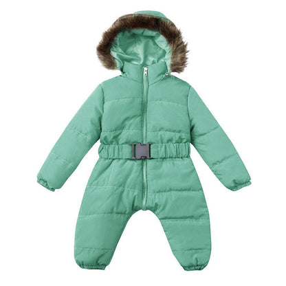 Winter Clothes For Infant Baby Hooded Warm Thick Snowsuit Jumpsuit Romper for Boys and Girls  Style