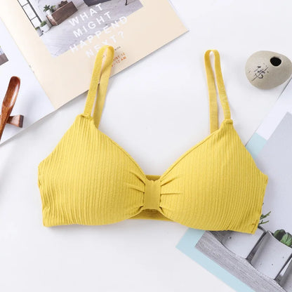 Wire Free Bras For Women Push-Up Bra Sexy Lingerie Padded Bra Top Seamless Underwear Solid Color Brassiere Intimates