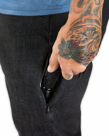 Hideout Denim Standard Fit - Black