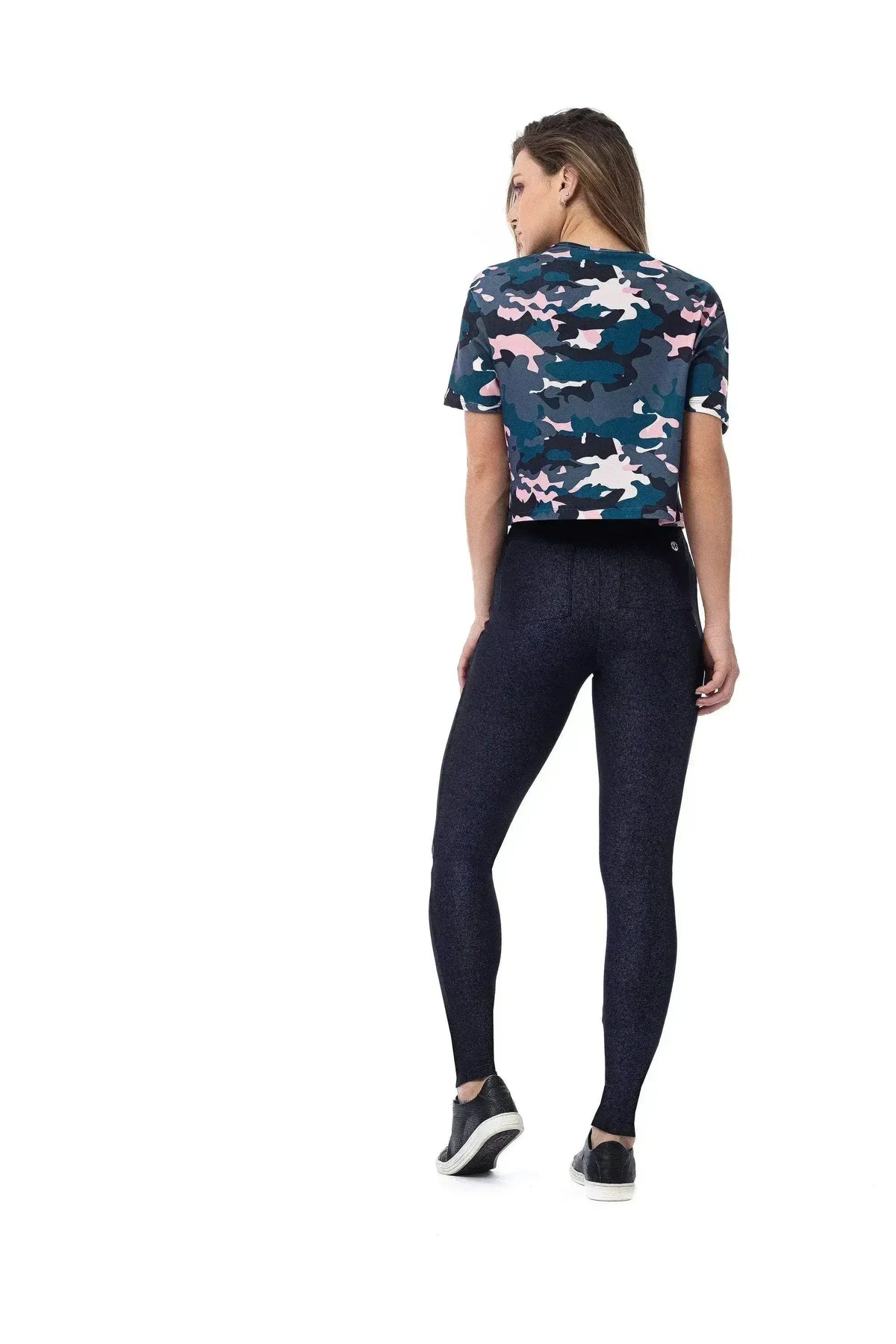 Daisy Camo Short Sleeve Crop Top | Stylish &amp; Comfortable