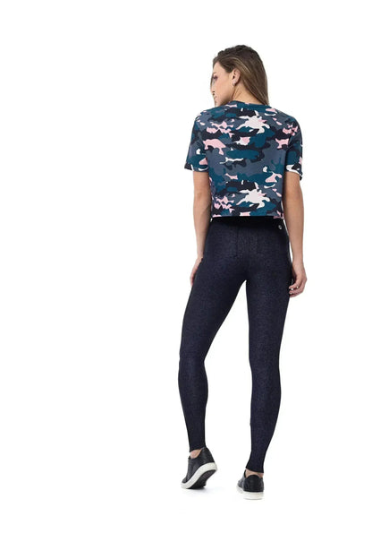 Daisy Camo Short Sleeve Crop Top | Stylish &amp; Comfortable