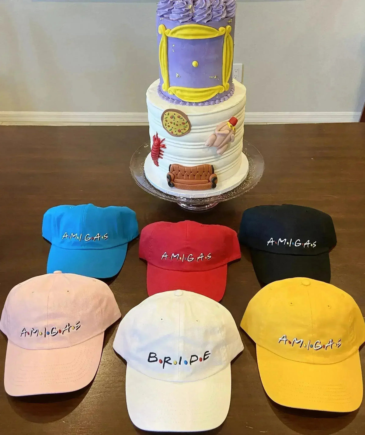 FRIENDS Bachelorette Hats - Bride &amp; Amigas Party Caps | Femstylo