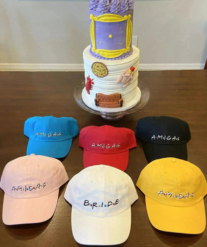 FRIENDS Bachelorette Hats - Bride &amp; Amigas Party Caps | Femstylo