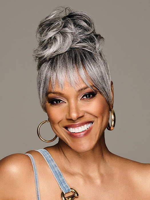 Kim Kimble Sleek Style Bun &amp; Bangs Hairpiece