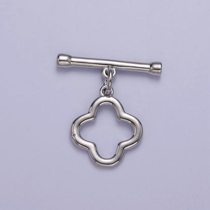 24k Gold Filled Flower Toggle Clasp, Jewelry Clasp OT Clasp Findings L-702 L-703 L-704