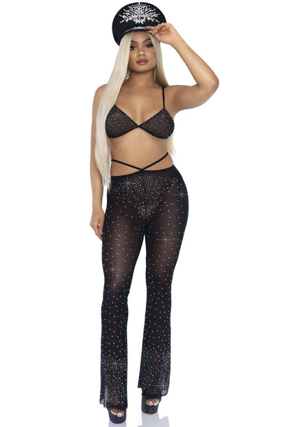 Rhinestone Bikini Top and Pants