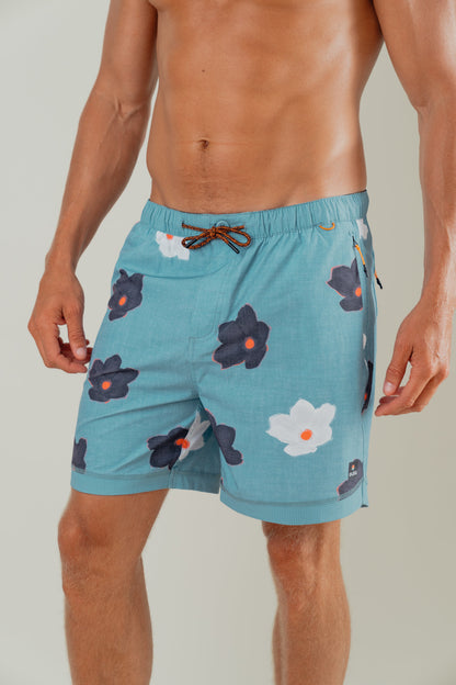 OLEU ALL-SHORT™ 6" INSEAM I 16.5" OUTSEAM - FLOATERS in PACIFIC
