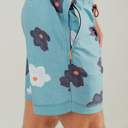 OLEU ALL-SHORT™ 6" INSEAM I 16.5" OUTSEAM - FLOATERS in PACIFIC
