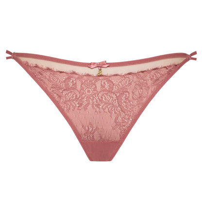 Samanta Naomi Rose Lace Low-Rise String Panty