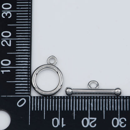 Silver Toggle Clasp For DIY Jewelry Making Necklace Bracelet Anklet  L-317