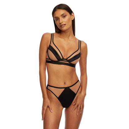 Kinga Lou Black Soft Demi Cup Bra