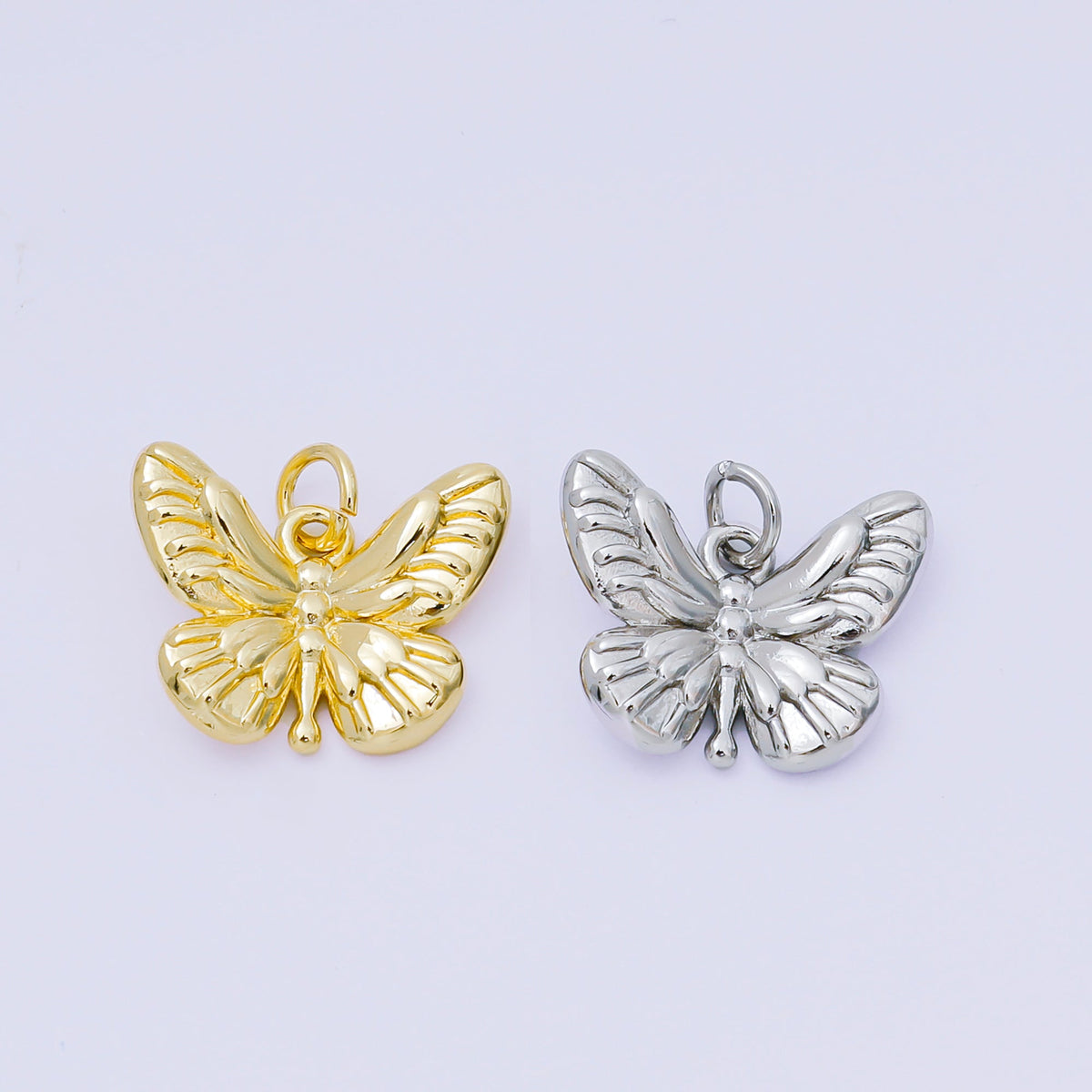 24K Gold Filled 14mm The Moth Butterfly Animal Charm | AH-586