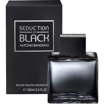 Seduction in Black By Antonio Banderas 3.4 oz For Men EDT Spray
