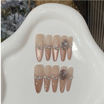 1033- Handmade press on nails fake nails removable