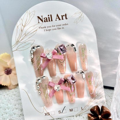 0954- Handmade press on nails fake nails removable