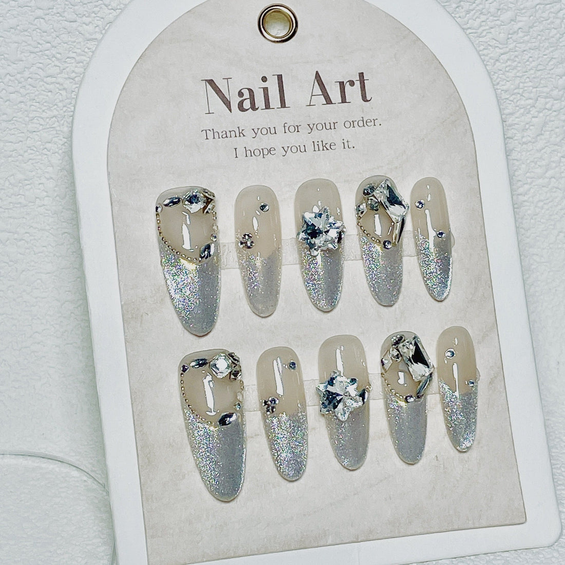 0957- Handmade press on nails fake nails removable