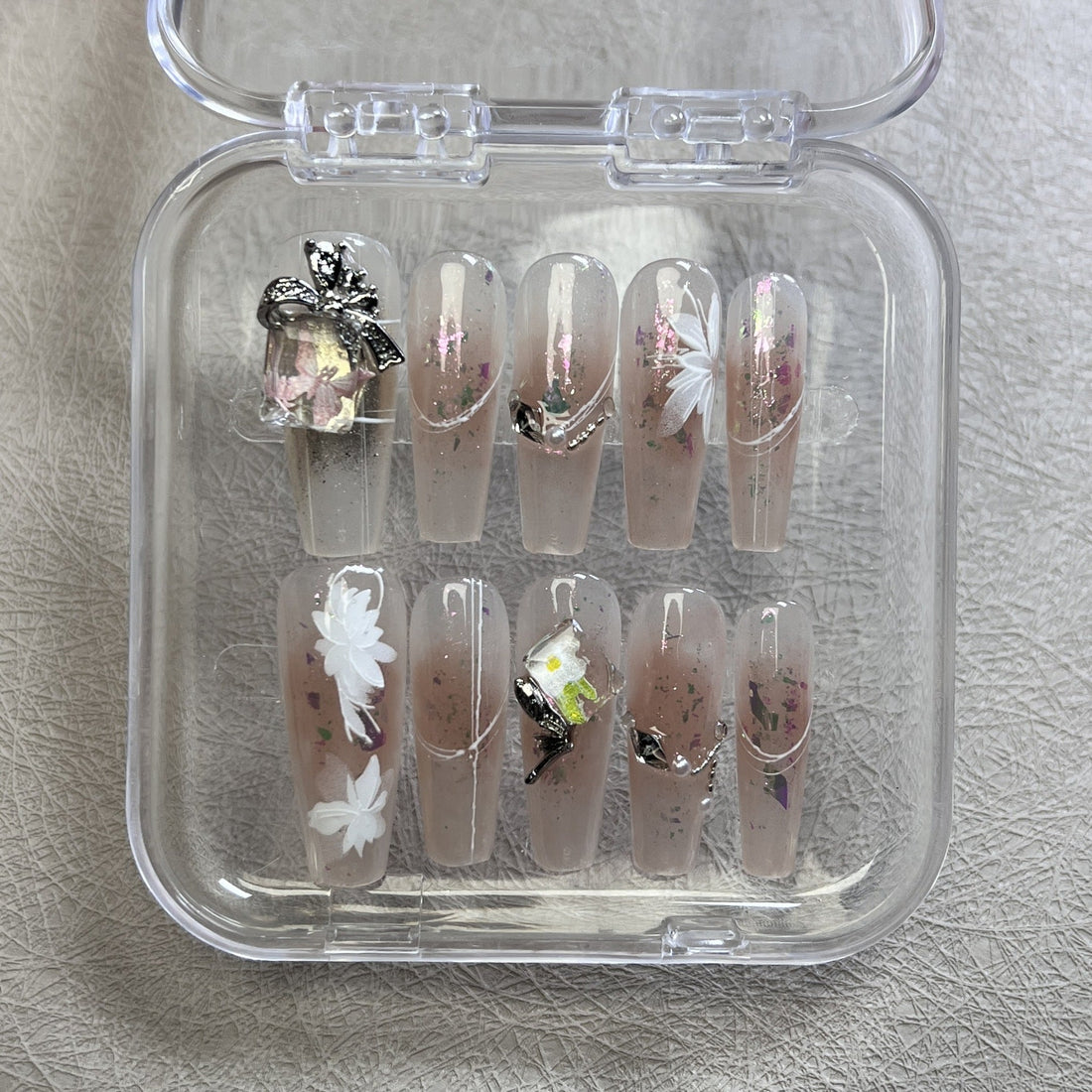 0985- Handmade press on nails fake nails removable
