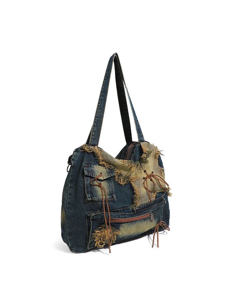 Large capacity hobo shoulder tote bag, Spice Girl bag women&