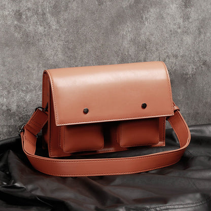 Small crossbody bag for men, stylish simple retro small square bag, shoulder crossbody bag for men