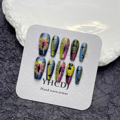 1022- Handmade press on nails fake nails removable