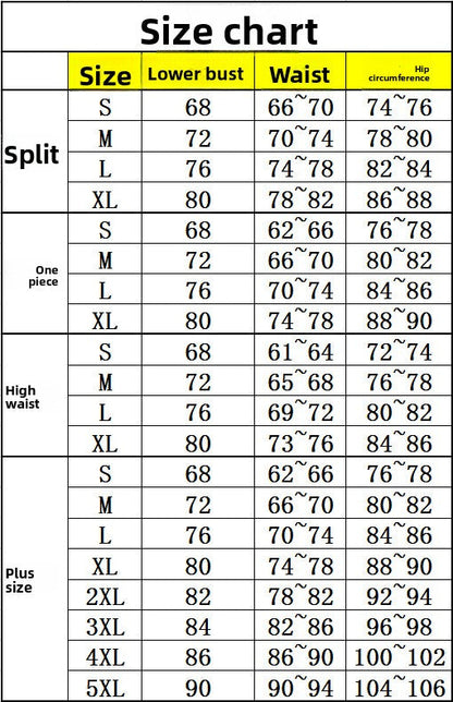 Solid color summer seaside vacation beach split swimsuit women