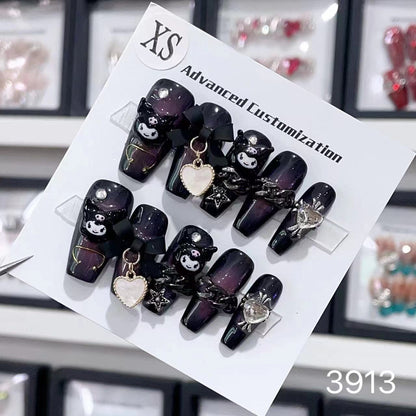 1025- Handmade press on nails fake nails removable