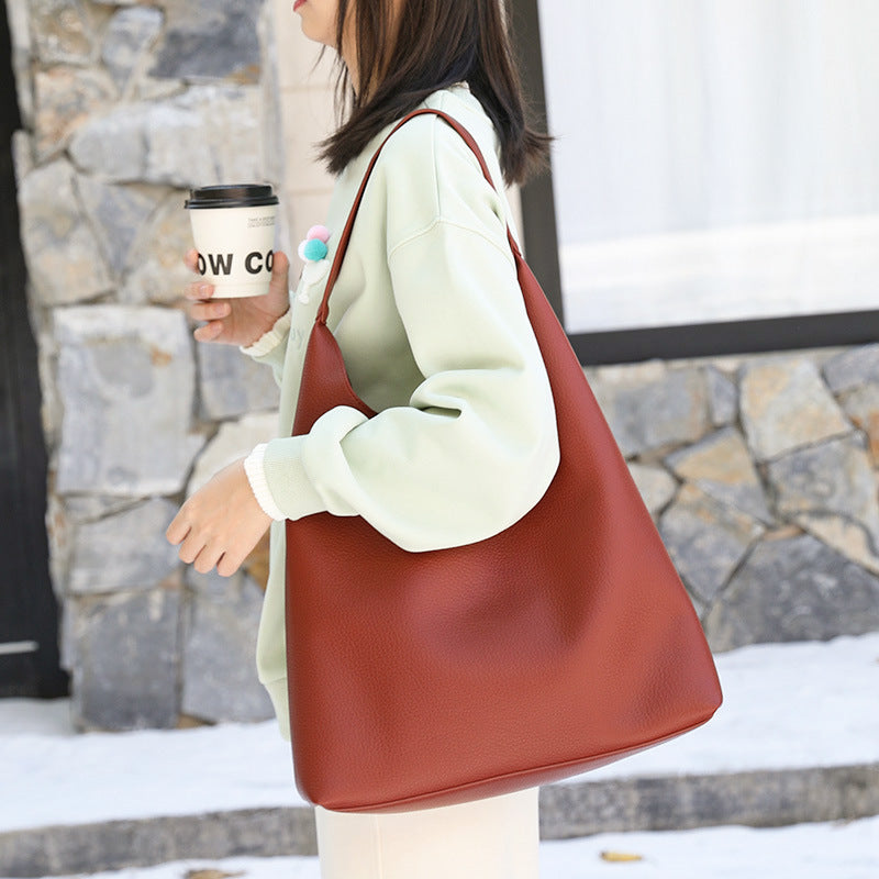 Casual retro hobo bag, fashion handbag, pu large capacity shoulder women&