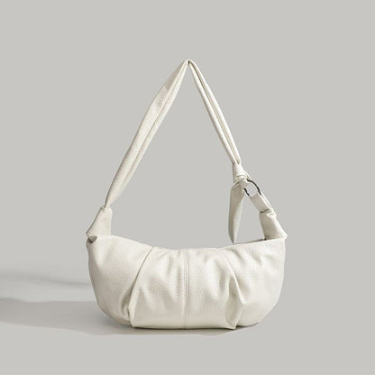 Folded dumpling bag, retro casual versatile hobo bag, design portable hobo bag small, small shoulder bag