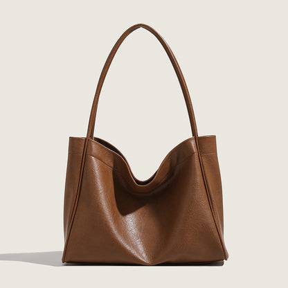 Elegant Ladies Tote Bag – Retro Minimalist &amp; Versatile Commuter Shoulder Bag for Autumn and Winter