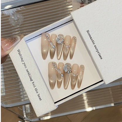 1033- Handmade press on nails fake nails removable