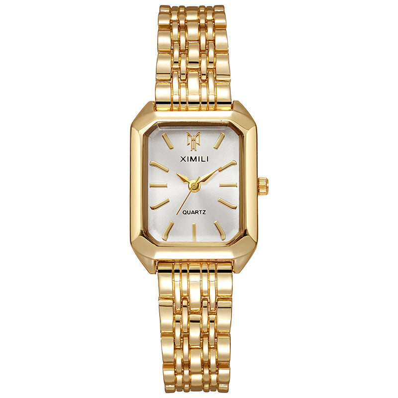 Fashion Simple Square Steel Strap Women&
