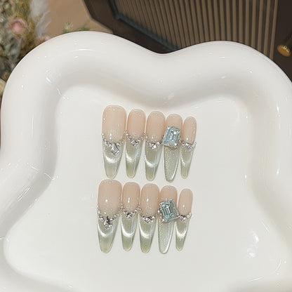 1033- Handmade press on nails fake nails removable