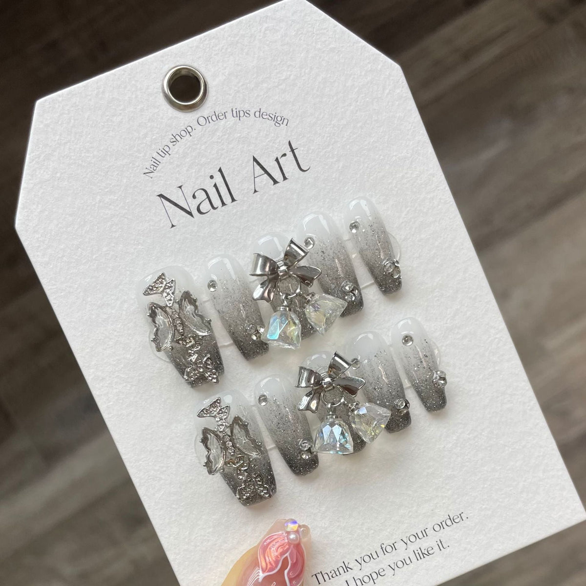 1022- Handmade press on nails fake nails removable