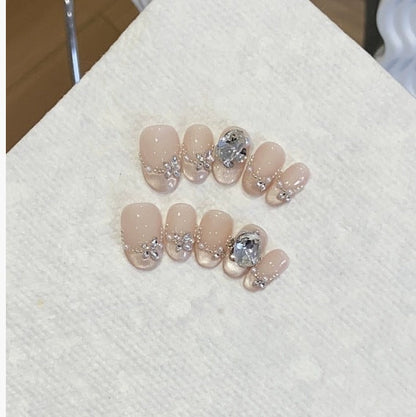 1034- Handmade press on nails fake nails removable