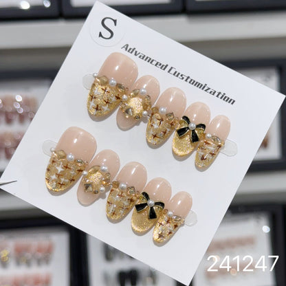 1029- Handmade press on nails fake nails removable