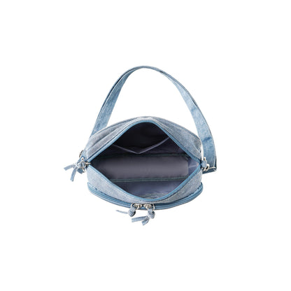Casual Mini Denim Bag for Women – Versatile Shopping Canvas Bag &amp; Small Shoulder Hobo Bag