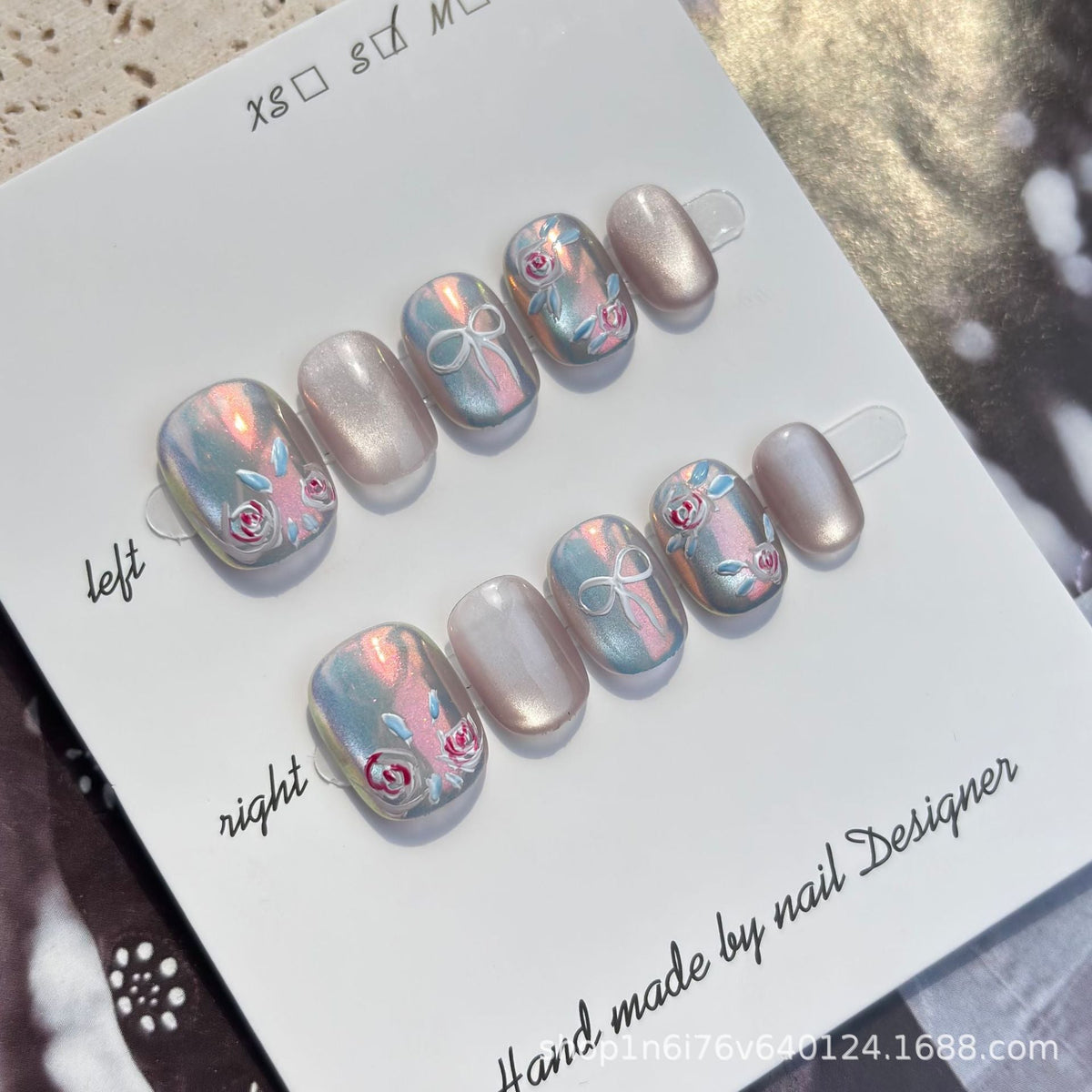 0940- Handmade press on nails fake nails removable