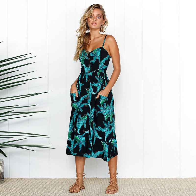 Plus Size Sexy Suspender Beach Dress &amp; Summer Robe