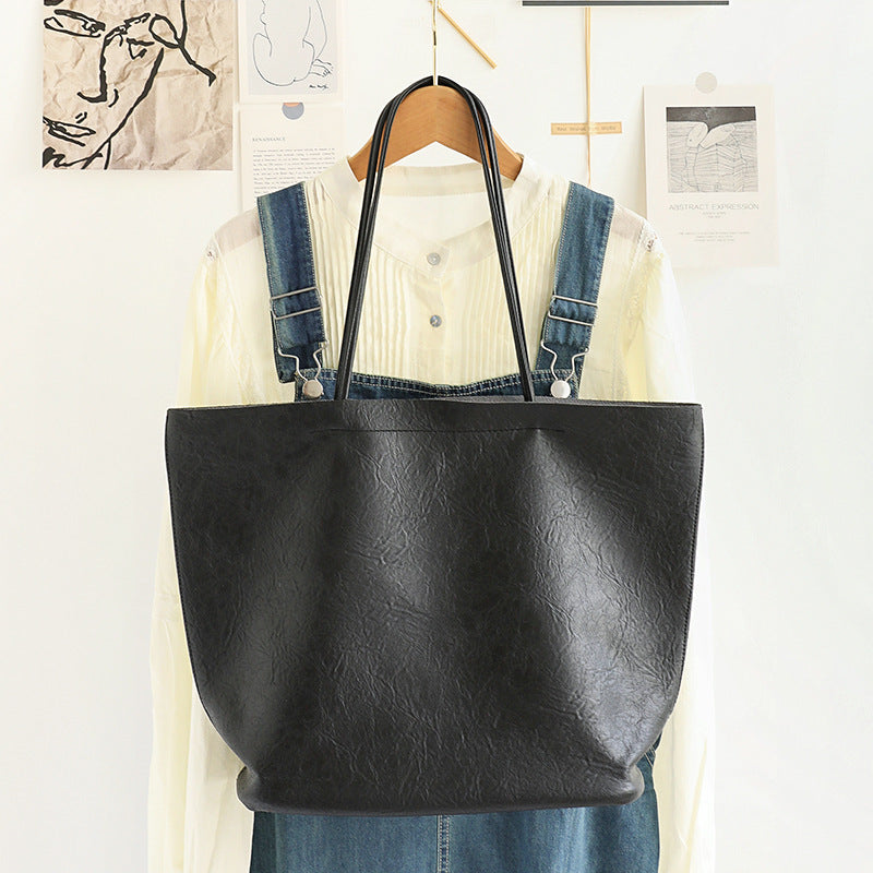 Elegant Soft PU Large Bag 2in1 – Retro Women&