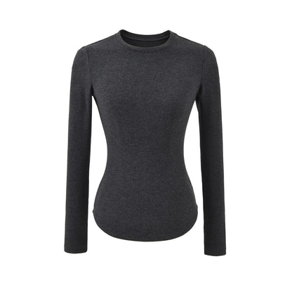 Hourglass Waist Long Sleeve T-Shirt