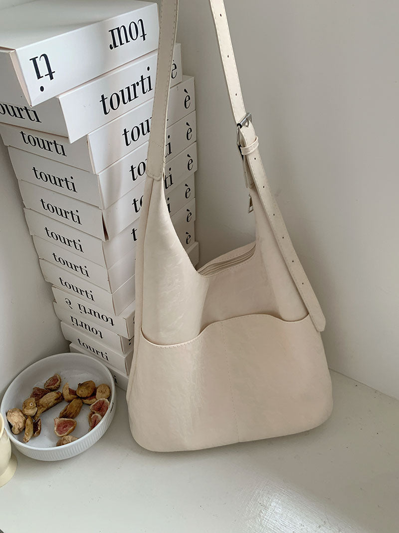 Soft large capacity hobo bag, women&