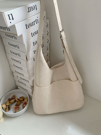 Soft large capacity hobo bag, women&