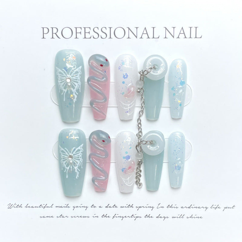 0937- Handmade press on nails fake nails removable