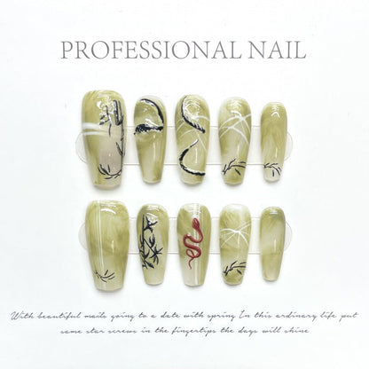 0937- Handmade press on nails fake nails removable