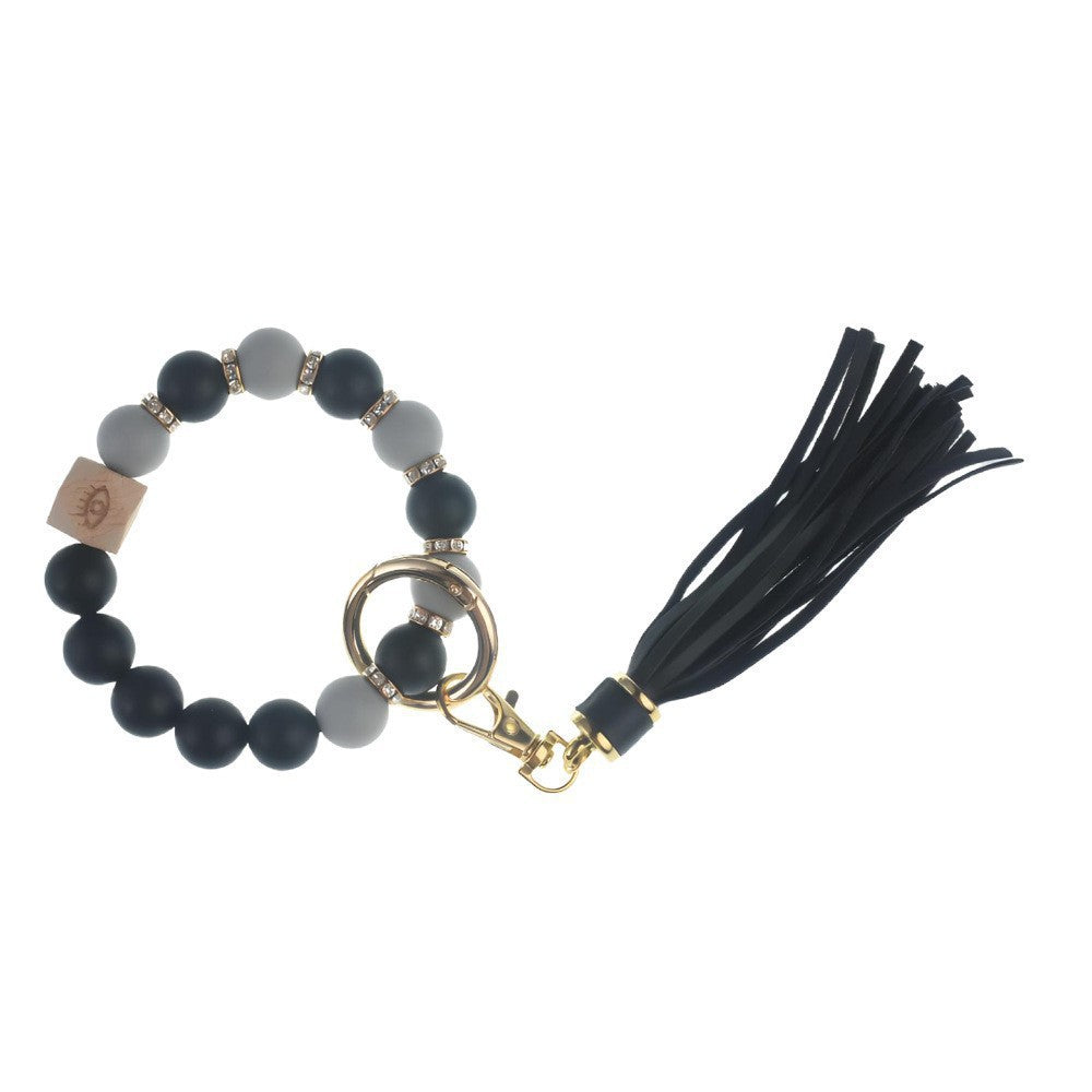 PU Tassel Keychain Women&