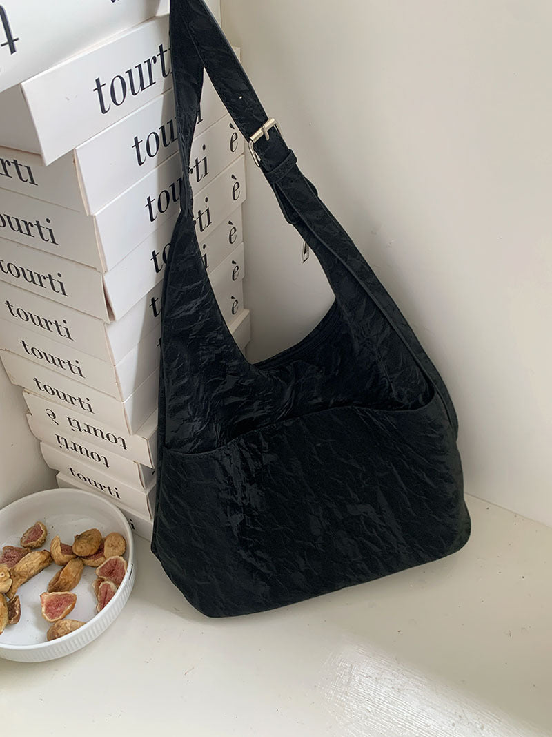 Soft large capacity hobo bag, women&